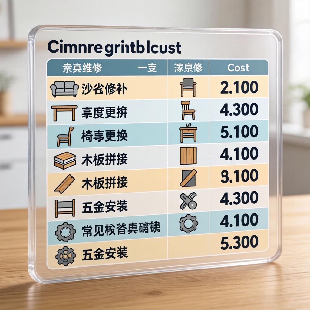 文章家具维修不求人，报价透明指南速查(图1)