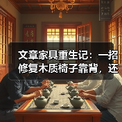 文章家具重生记：一招修复木质椅子靠背，还原家居之美（图2）