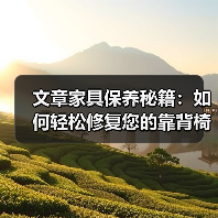 文章家具保养秘籍:如何轻松修复您的靠背椅?(图3) 文章家具保养秘籍:如何轻松修复您的靠背椅?(图3)