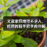文章家具维修不求人，视频教程手把手教你解决家居难题（图2）