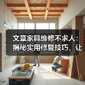 文章家具维修不求人：揭秘实用修复技巧，让旧家具焕新颜（图2）