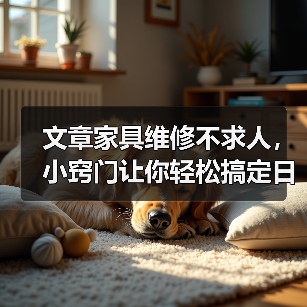 文章家具维修不求人,小窍门让你轻松搞定日常小问题(图4) 文章家具维修不求人,小窍门让你轻松搞定日常小问题(图4)