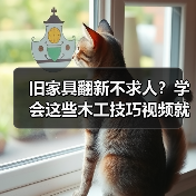 旧家具翻新不求人？学会这些木工技巧视频就能搞定！（图1）