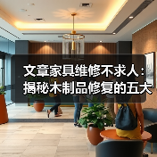 文章家具维修不求人:揭秘木制品修复的五大实用技巧(图1) 文章家具维修不求人:揭秘木制品修复的五大实用技巧(图1)