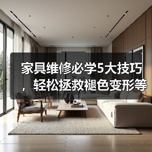 家具维修必学5大技巧,轻松拯救褪色变形等常见问题(图4) 家具维修必学5大技巧,轻松拯救褪色变形等常见问题(图4)