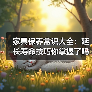 家具保养常识大全:延长寿命技巧你掌握了吗?(图3) 家具保养常识大全:延长寿命技巧你掌握了吗?(图3)