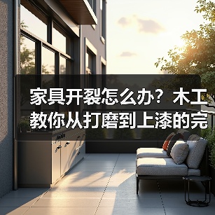家具开裂怎么办?木工教你从打磨到上漆的完整修补教程(图2) 家具开裂怎么办?木工教你从打磨到上漆的完整修补教程(图2)