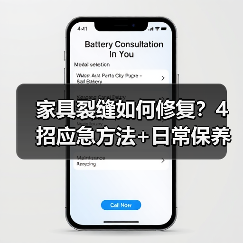 家具裂缝如何修复?4招应急方法+日常保养技巧(图1) 家具裂缝如何修复?4招应急方法+日常保养技巧(图1)