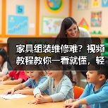 家具组装维修难?视频教程教你一看就懂,轻松解决家居难题(图3) 家具组装维修难?视频教程教你一看就懂,轻松解决家居难题(图3)