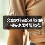 文章家具裂纹速修指南:揭秘家居修复秘籍,轻松焕新家居生活(图1) 文章家具裂纹速修指南:揭秘家居修复秘籍,轻松焕新家居生活(图1)