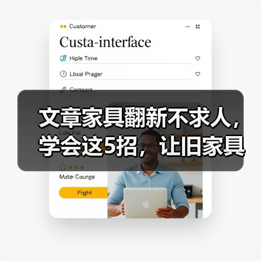 文章家具翻新不求人，学会这5招，让旧家具焕然一新（图1）