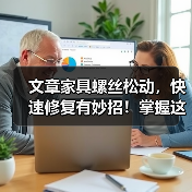 文章家具螺丝松动，快速修复有妙招！掌握这些技巧，轻松解决问题，恢复家具稳固！（图2）