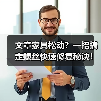 文章家具松动？一招搞定螺丝快速修复秘诀！（图1）