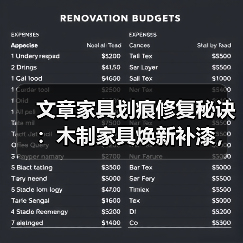 文章家具划痕修复秘诀：木制家具焕新补漆，轻松还原如新！（图3）