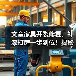 文章家具开裂修复，补漆打磨一步到位！揭秘木工维修技巧！（图1）